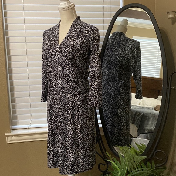 J. McLaughlin cheetah print dress - Picture 1 of 5